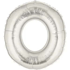 34" LETTER O SILVER MEGALOON