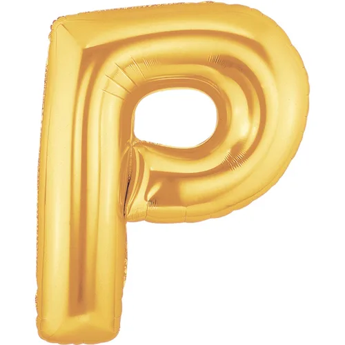 34" LETTER P GOLD MEGALOON