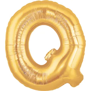 34" LETTER Q GOLD MEGALOON