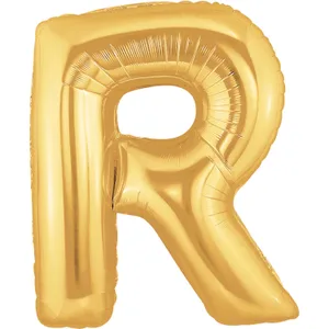 34" LETTER R GOLD MEGALOON