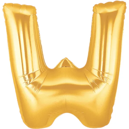 34" LETTER W GOLD MEGALOON