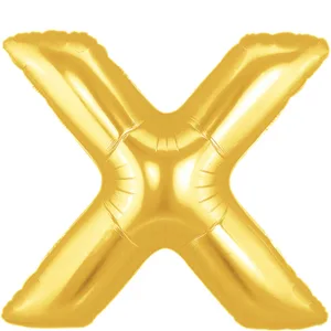 34" LETTER X GOLD MEGALOON