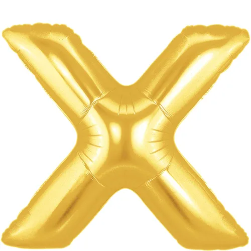 34" LETTER X GOLD MEGALOON
