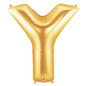 34" LETTER Y GOLD MEGALOON