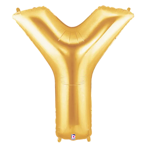 34" LETTER Y GOLD MEGALOON