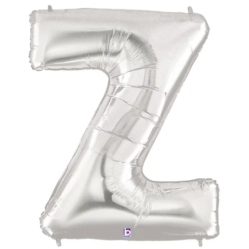 34" LETTER Z SILVER MEGALOON