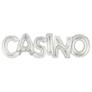 34" SILVER CASINO MEGALOONS PACK SHAPE