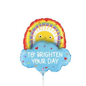 BRIGHTEN DAY RAINBOW SUN MINI SHAPE