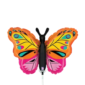 14" COLORFUL BUTTERFLY MINI SHAPE