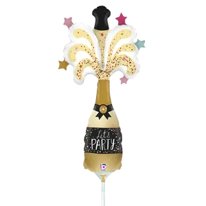 14" MINI PARTY CHAMPAGNE MINI SHAPE