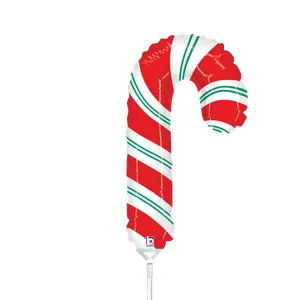 14" CANDY CANE MINI SHAPE