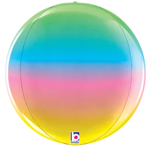 15" DIMENSIONALS RAINBOW GLOBE MULTI-SIDED SHAPE