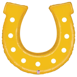 38" GOLDEN HORSESHOE SHAPE