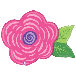 37" PINK FLOWER SHAPE