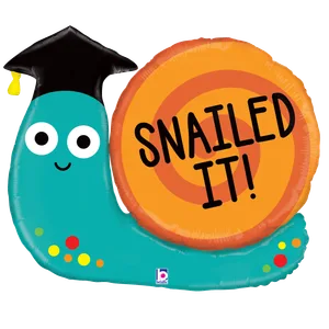 35" SNAILED IT GRADUATION SHAPE