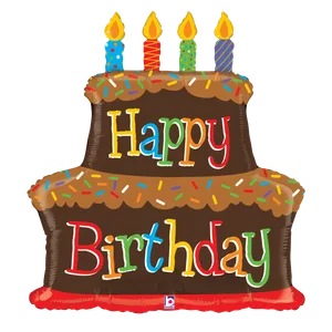 37" BIRTHDAY CHOCOLATE CAKE SHAPE