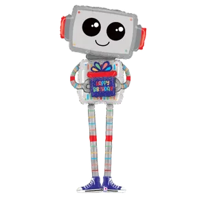 5' SPECIAL DELIVERY BIRTHDAY ROBOT SHAPE