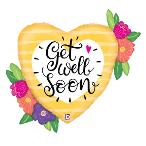 35" GET WELL SOON FLOWERS SHAPE