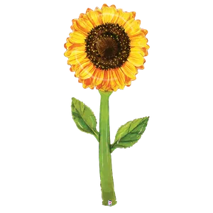 5' FRESH PICKS WATERCOLOR SUNFLOWER SHAPE