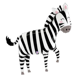 50" JUNGLE ZEBRA HELIUM SHAPE