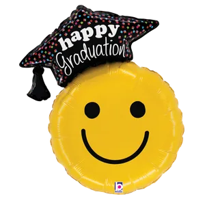 26" GRADUATION SMILEY