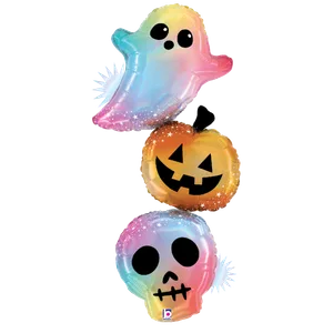 41" OPAL PASTEL HALLOWEEN TRIO OPAL HOLOGRAPHIC SHAPE