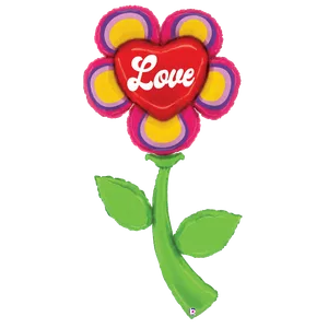 63" FRESH PICK RETRO LOVE FLOWER 