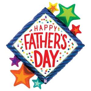 38" FATHER'S DAY DIAMOND STARS SHAPE