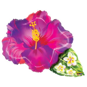 31" MIGHTY TROPICAL FLOWER PURPLE SHAPE