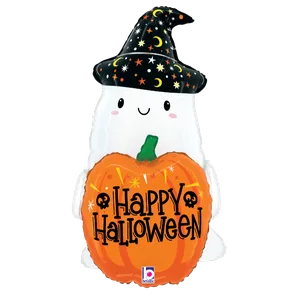27" HALLOWEEN PUMPKIN GHOST SHAPE