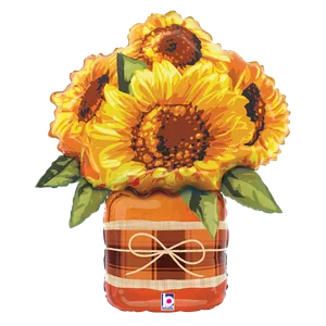 26" SUNFLOWER MASON JAR SHAPE