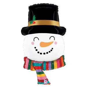 27" JOYFUL SNOWMAN SHAPE