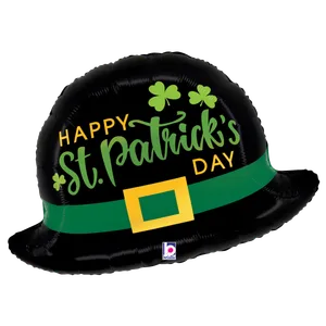 26"  ST. PATRICK'S LEPRECHAUN HAT GLITTER HOLOGRAPHIC