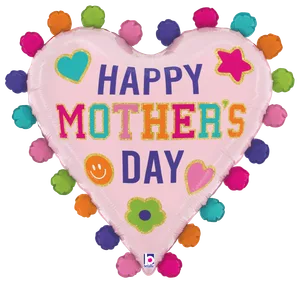 27" MOTHER'S DAY HEART PATCHES 