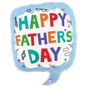 23" FATHER'S DAY SPEECH BUBBLE 