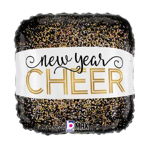 18" METALLIC NEW YEAR CHEER MAX FLOAT
