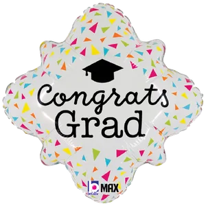 18" NEON CONGRATS GRAD MAX FLOAT