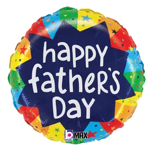 18" FATHER'S DAY BURSTING COLORS MAX FLOAT