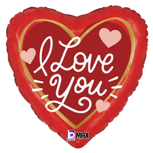 18" LOVE MESSAGES MAX FLOAT HEART