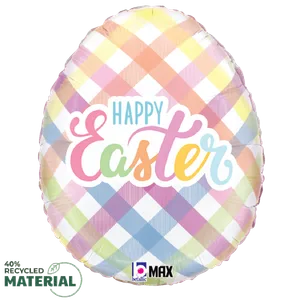 18" EASTER EGG PLAID MAX FLOAT