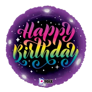 18" NEON BIRTHDAY MAX FLOAT