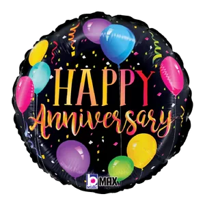 18" ANNIVERSARY PARTY BALLOONS MAX FLOAT