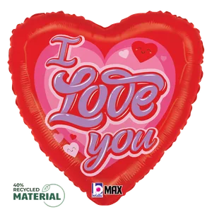 18" RETRO LOVE YOU MAX FLOAT