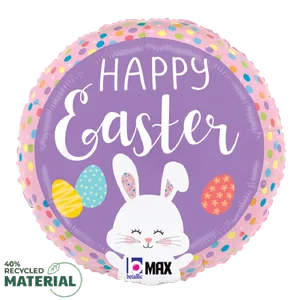 18" EASTER BUNNY DOTS