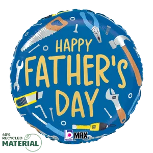 18" HAPPY FATHER'S DAY TOOLS MAX FLOAT