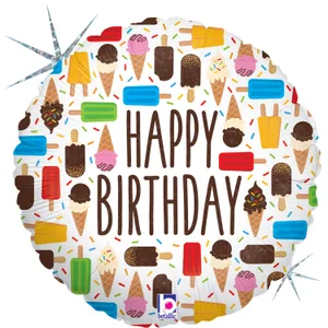 BIRTHDAY ICE CREAM HOLOGRAPHIC MINI