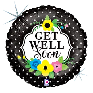 FLORAL GET WELL SOON HOLOGRAPHIC MINI