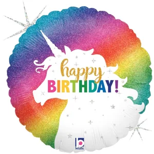 36" GLITTER UNICORN BIRTHDAY