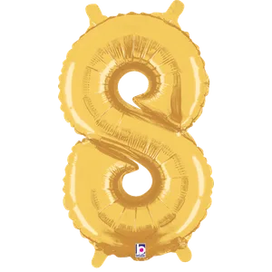 14" NUMBER 8 GOLD MEGALOON