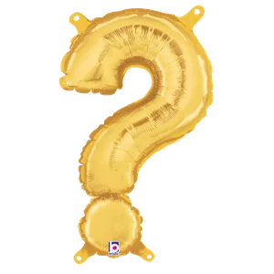 14" SYMBOL ? QUESTION MARK GOLD MEGALOON